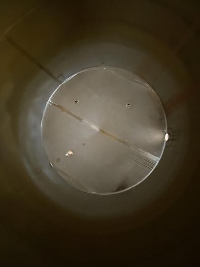 Used Used Wolfe Mechanical approximately 10,000 gallon 304L stainless steel vertical tank