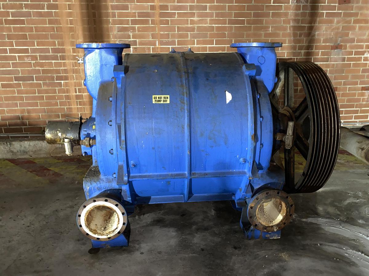 Used Used Remanufactured Nash Model CL-6002 cast iron single stage liquid ring vacuum pump