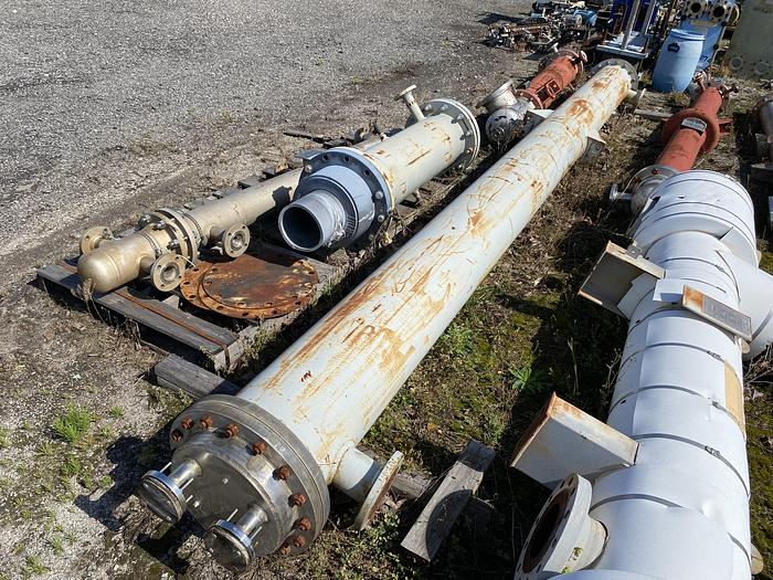 Used Unused Ambassador Heat Transfer approximately 395 sq. ft. 2205 Duplex stainless steel shell and tube heat exchanger