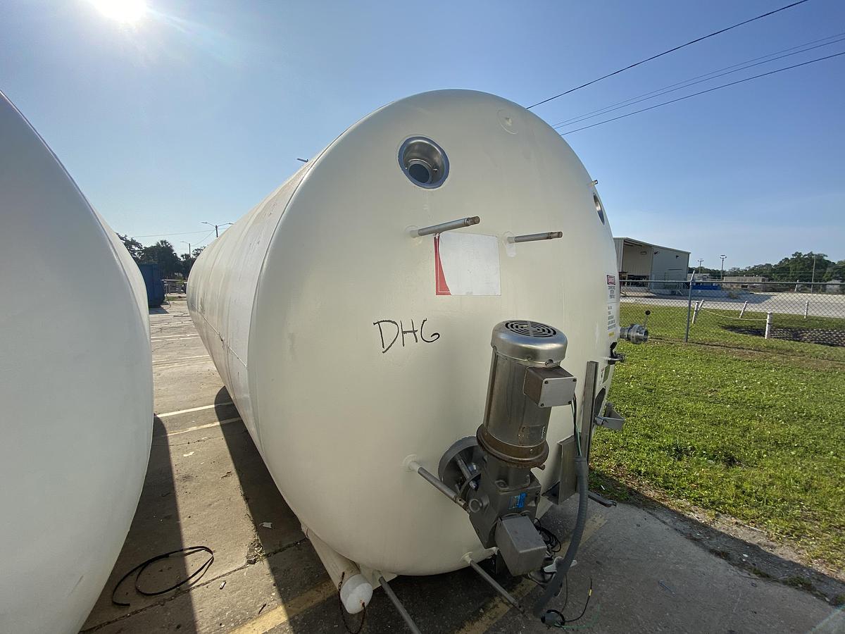 Used Used Walker 7000 gallon 304L Model HHT, horizontal insulated tank.