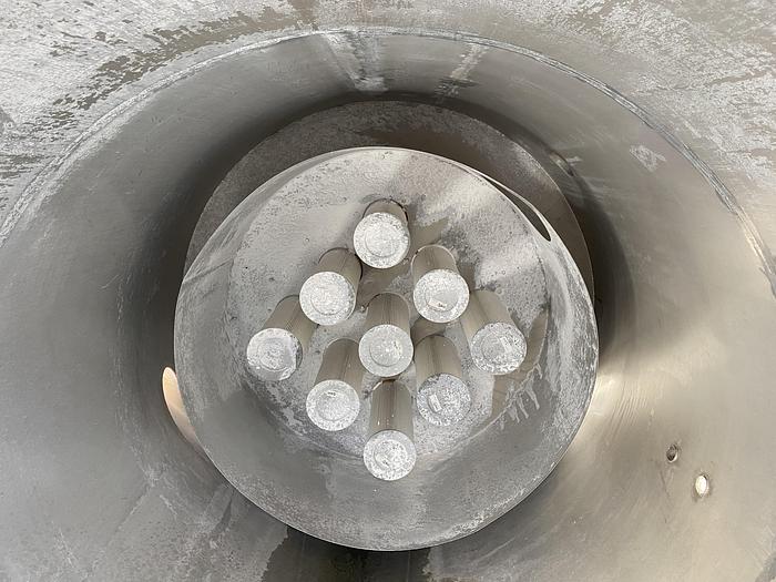 Used Used approximately 390 cu.ft. Stainless Steel Dust Collector