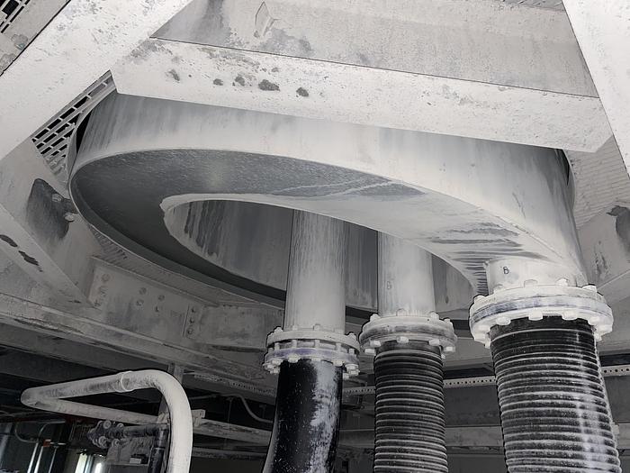 Used Used Weir Warman hydrocyclone arranged in a radical manifold “canister system” design