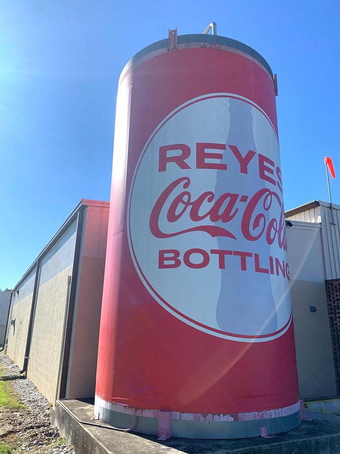 Used Used Cherry Burrell 15,000 gallon Stainless Steel Silo.