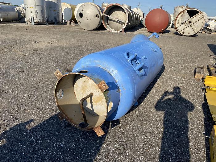 Used Used Silvan Industries approximately 550 gallon vertical carbon steel air receiver