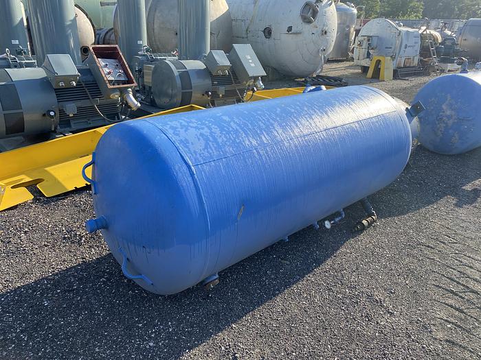 Used Used Silvan Industries approximately 550 gallon vertical carbon steel air receiver