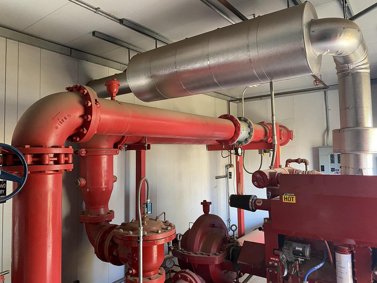 Used Used Complete Diesel Fire Pump skidded Building