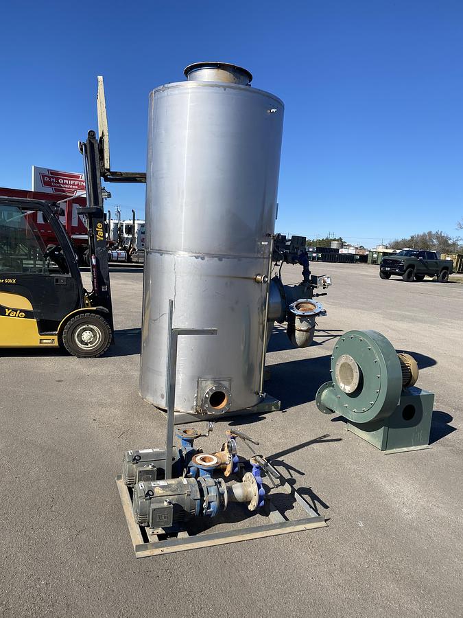 Used KEMCO Gas Fired Thermefficient-100 Patented Oxygen Stripping Direct Contact Water Heater