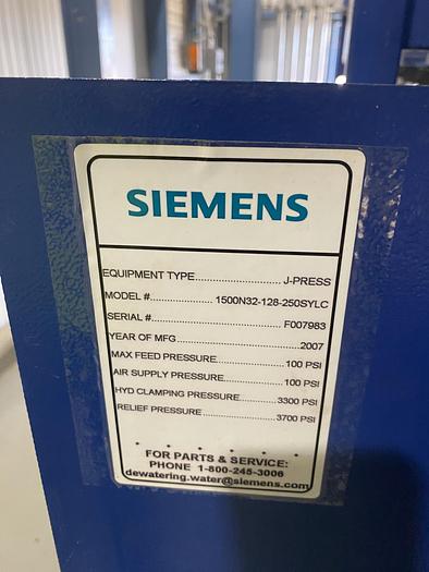 Used Used Siemens J-Press Model 1500N32-128-250SYLC