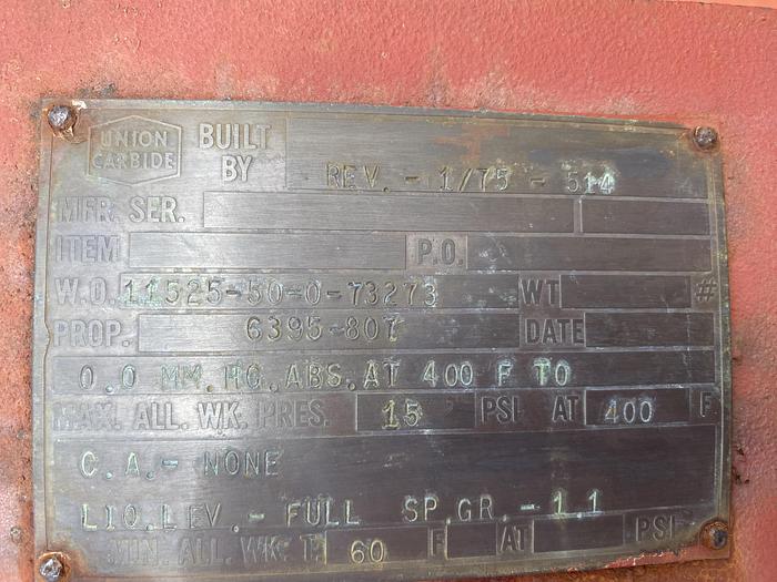 Used 1971 Used 1500 gallon C/S Tank