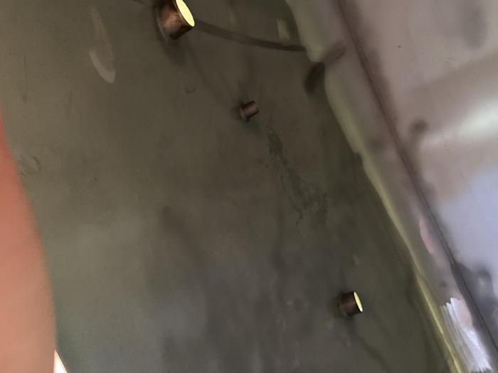 Used Used FESCO approximately 3500 gallon 304 stainless steel vertical storage tank.