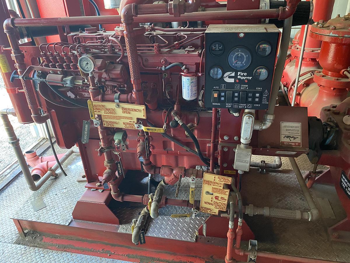 Used Used Complete Diesel Fire Pump skidded Building