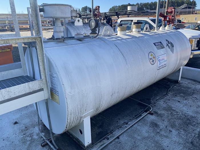 Used Used General Industries approximately 1,000 gallon horizontal self-contained fuel tank