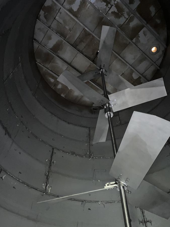 Used Used Erected Steel Products 235,000 gallon  304L stainless steel vertical mix tank.