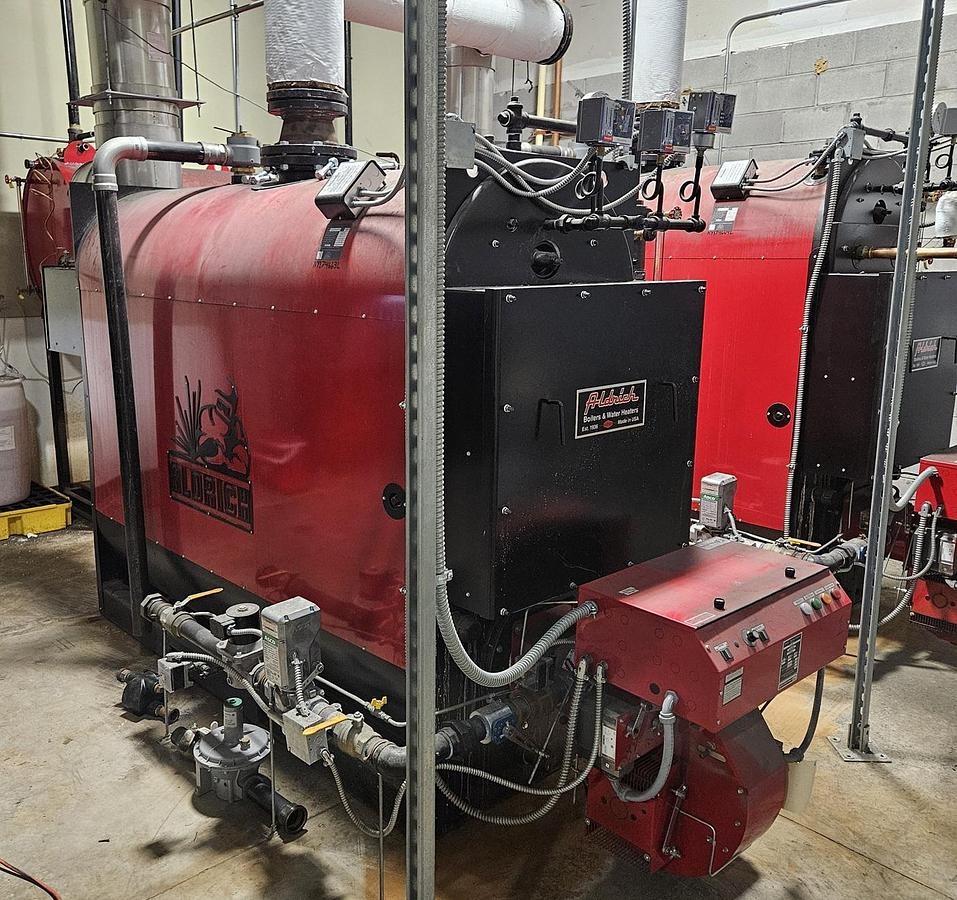 Used Used Aldrich Heat-Pak Model A3S5-85-G/A3S5R-C-85-G 85HP low pressure, hot water boilers