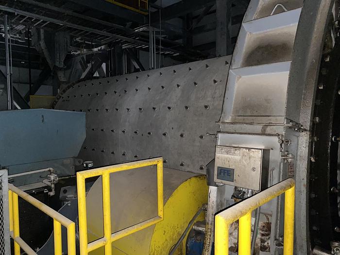 Used Used FFE Minerals single compartment tube mill wet grinding ball mill