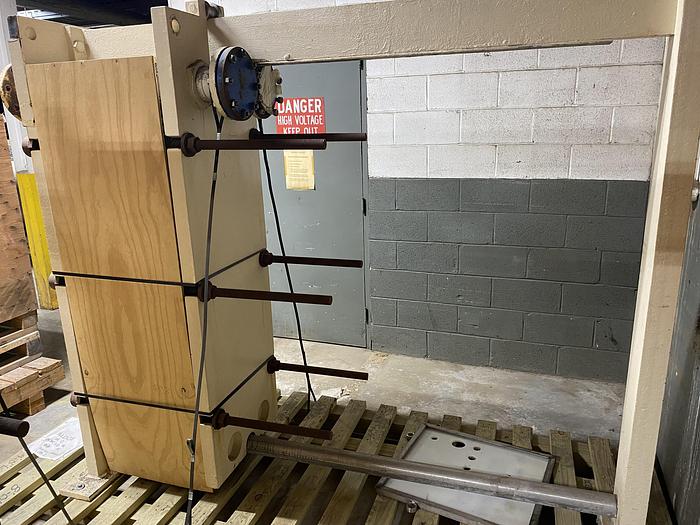 Used Used APV Model R-56 stainless steel plate heat exchanger