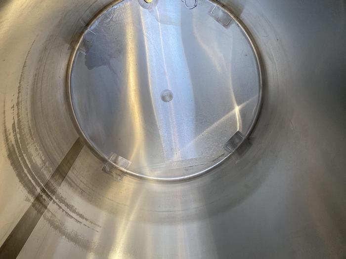 Used Unused BCast Stainless Steel Products approximately 530 gallon 304 stainless steel sanitary vertical tank
