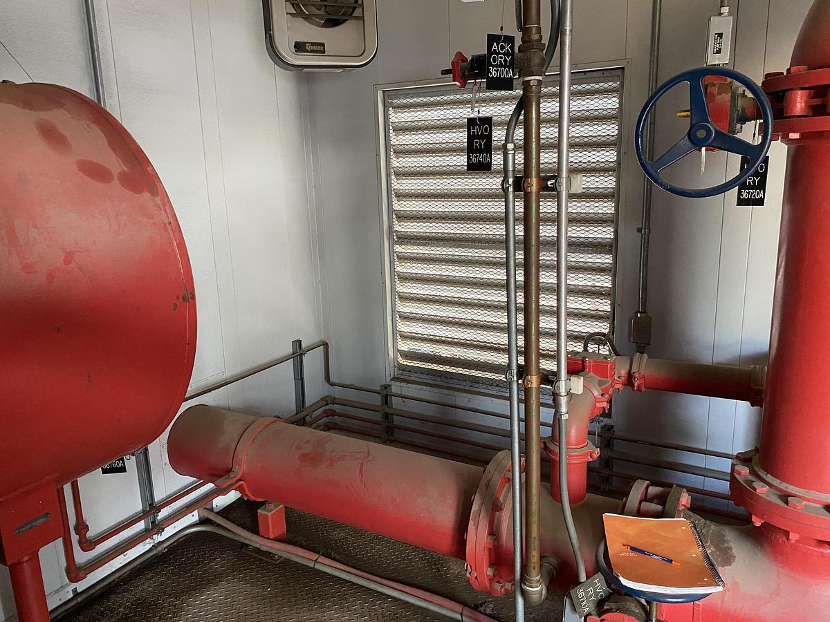 Used Used Complete Diesel Fire Pump skidded Building