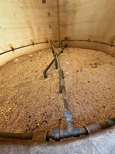 Used Used Justin Tanks Inc.  approximately 12,500 gallon fiberglass vertical storage tank