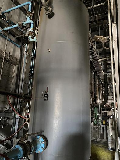 Used Used Steel Fabricators approximately 1800 gallon vertical carbon steel air receiver