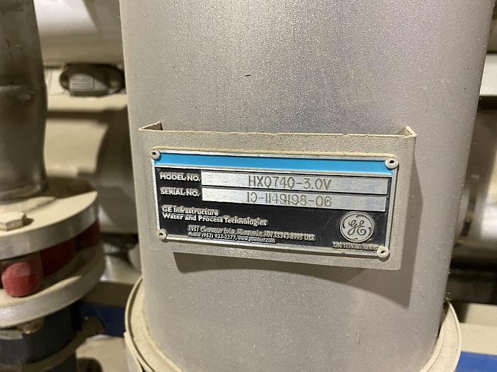 Used Used GE Pro Series RO unit rated 150 GPM