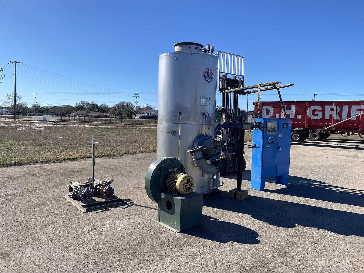 Used KEMCO Gas Fired Thermefficient-100 Patented Oxygen Stripping Direct Contact Water Heater