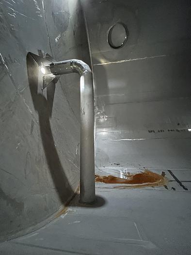Used Used Bendel approximately 26,500 gallon 304 stainless steel vertical storage tank