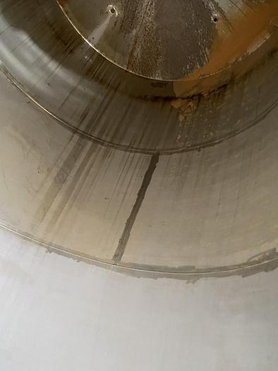 Used Used Wolfe Mechanical approximately 10,000 gallon 304L stainless steel vertical tank