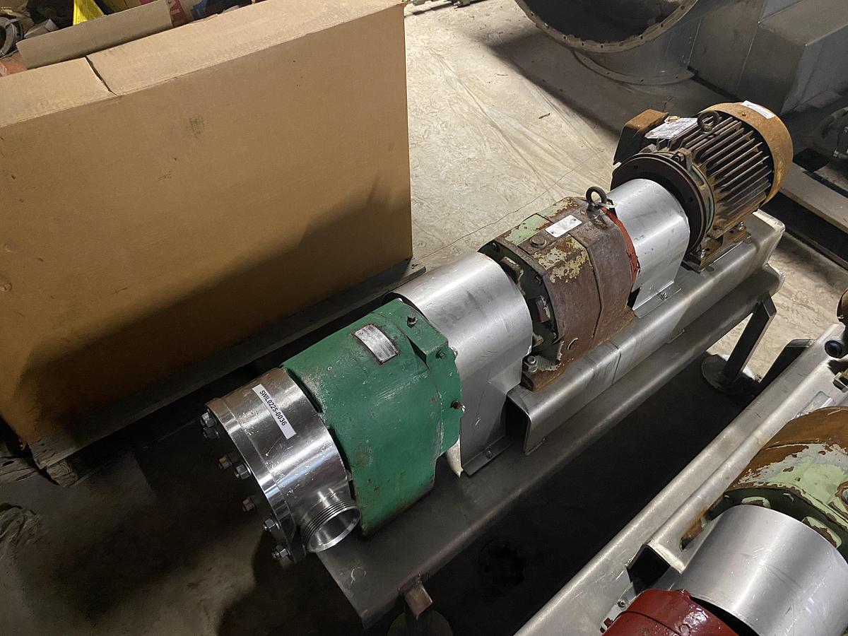 Used Used Tri-Clover sanitary Rotary Pump Model PR125-3-TC1-4-ST-S.