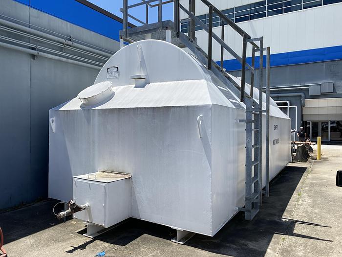 Used Used Hamilton Tanks 15,000 gallon horizontal carbon steel self-contained storage tank