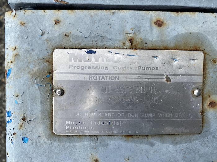 Used Used Moyno Series 1000 Progressive Cavity Pump