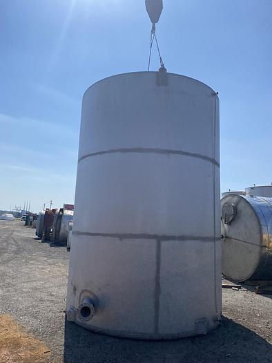 Used Used Wolfe Mechanical approximately 10,000 gallon 304L stainless steel vertical tank