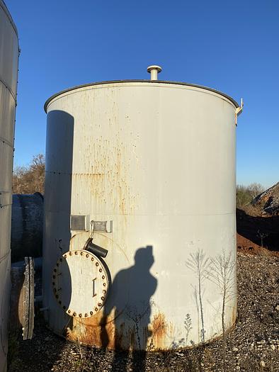 Used Bowers 5000 gallon carbon steel vertical tank