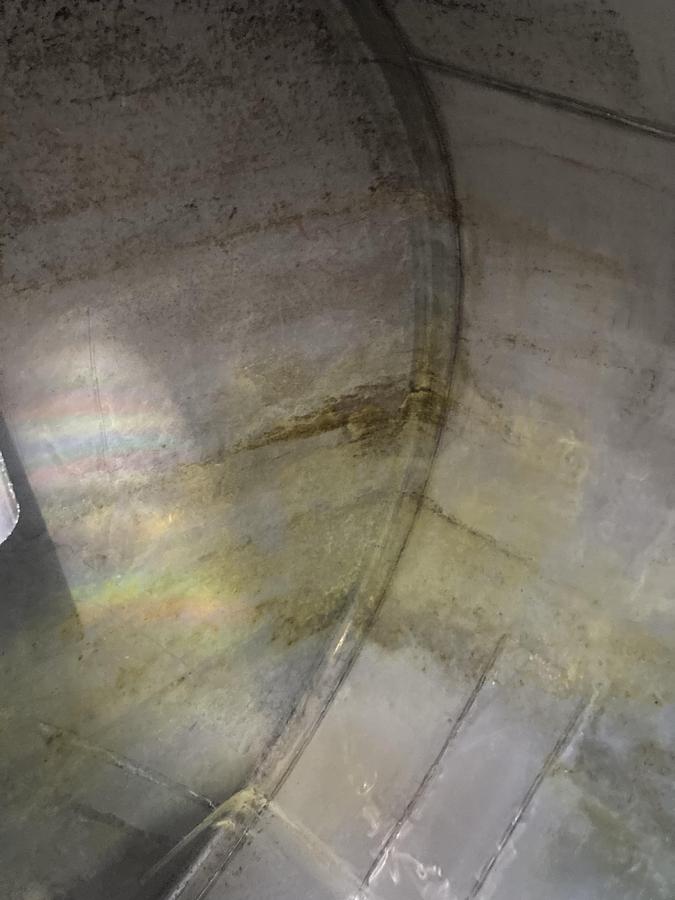 Used Capital City Iron Works 12,000 gallon 304 stainless steel horizontal tank