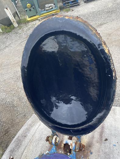 Used Pfaudler approximately 2000 gallon horizontal glass lined tank