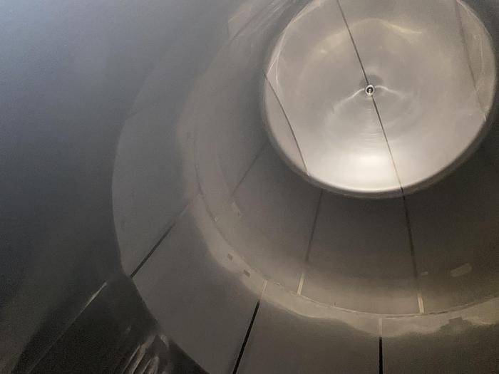 Used Used Walker 12,000 gallon 304 stainless steel vertical jacketed silo