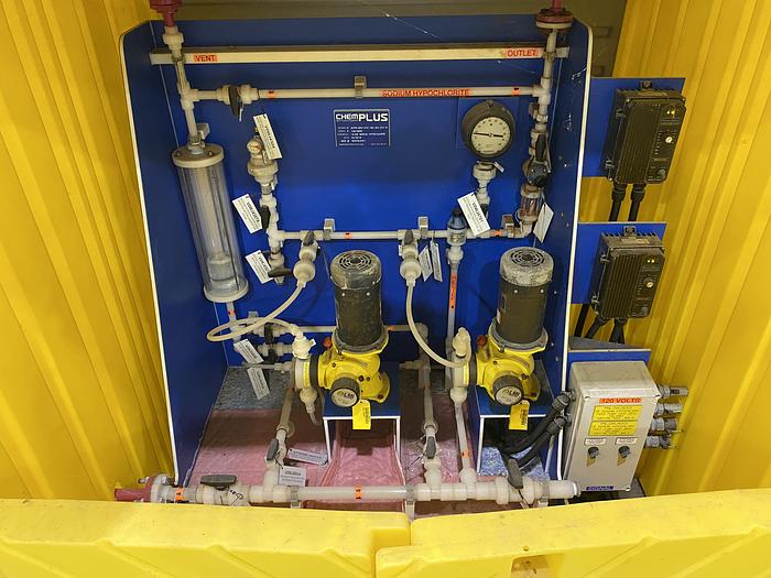 Used Used Sodium Hypochlorite dosing skid