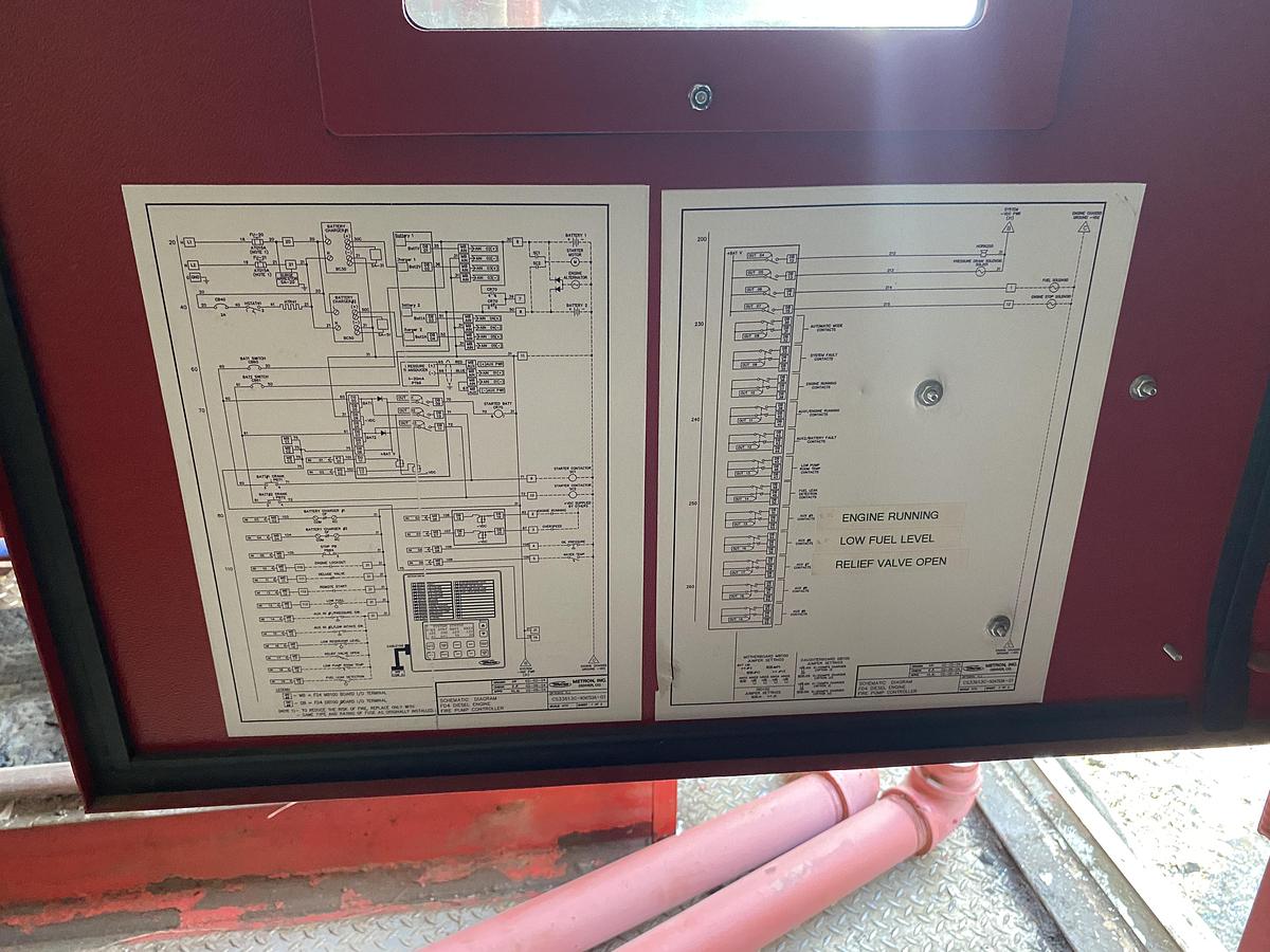 Used Used Complete Diesel Fire Pump skidded Building