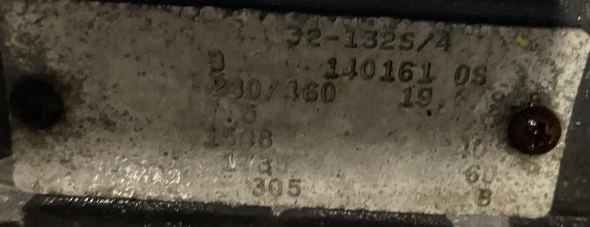 Used Used Waukesha Cherry Burrell sanitary Rotary Pump Model 060