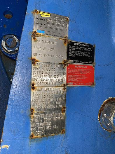 Used Used Weir Warman 800 TYGSL Horizontal slurry pump