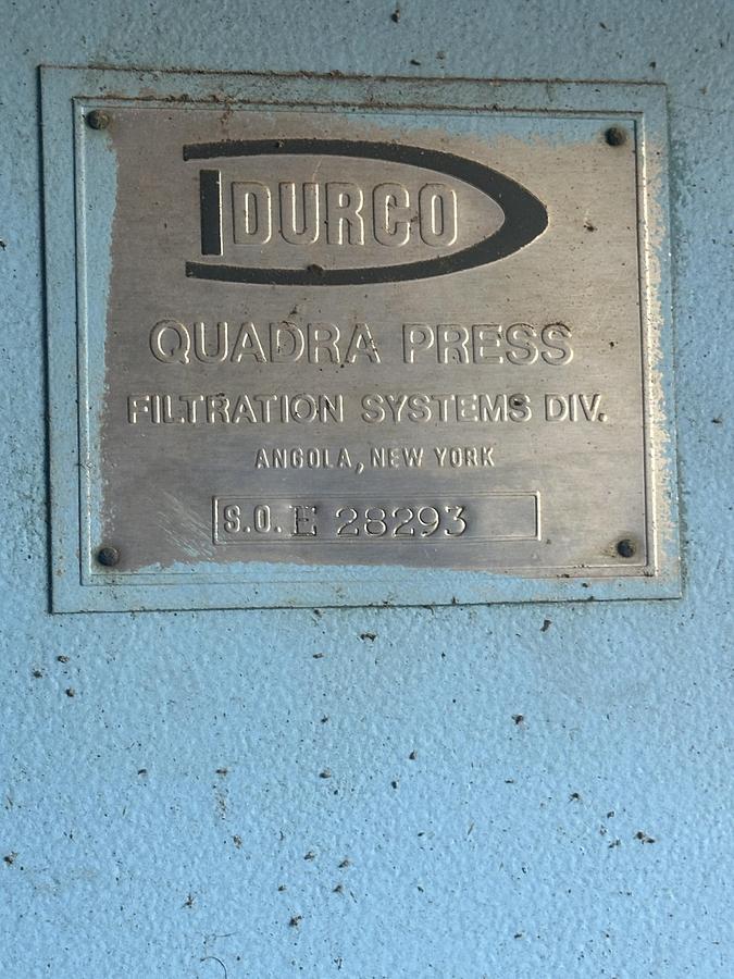 Used Used Durco Quadra Press. Model QP-1200/32-34