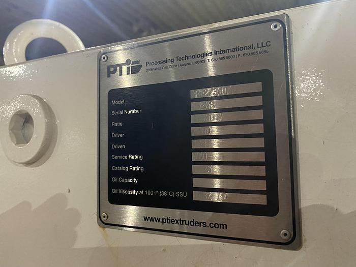 Used Used Processing Technologies International LLC Model G6500 Trident Series Single Screw extruder