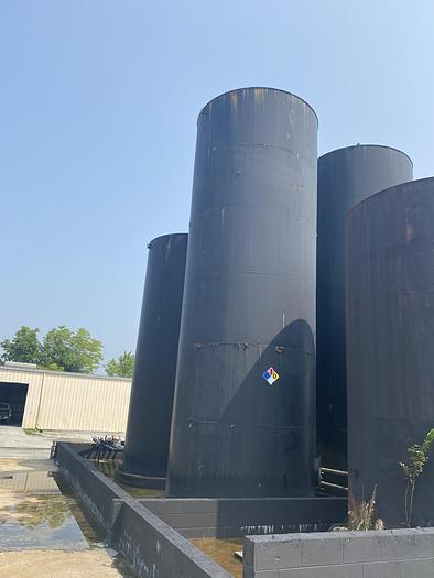 Used Used approximately 20,000 gallon carbon steel vertical storage tank