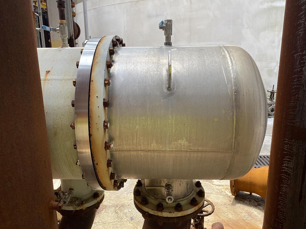 Used Used Rubicon approximately 3525 sq. ft. stainless steel horizontal heat exchanger