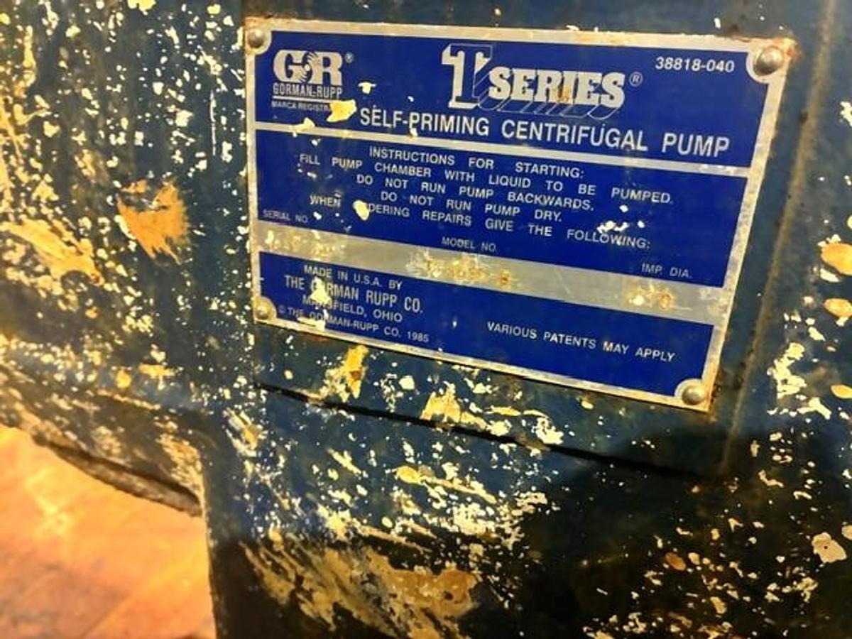 Used (3) Used Gorman Rupp Co. Model T6A61S-B Self Priming Pumps