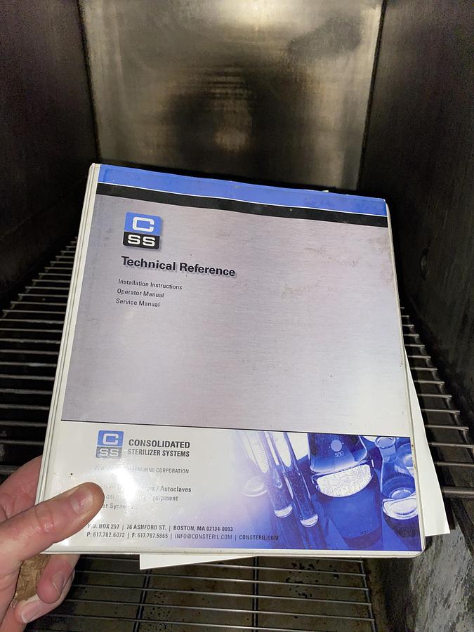 Used Used Consolidated Stills and Sterilizers Model SR-24CMC Autoclave