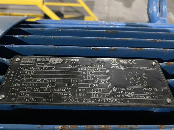 Used Used Processing Technologies International LLC Model G3500Trident Series Single Screw extruder