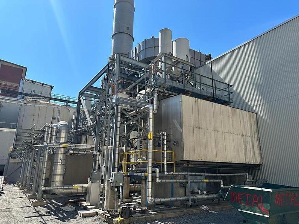 Used Used Rentech Boiler Systems Inc approximately 4500 HP package "D" type steam boiler