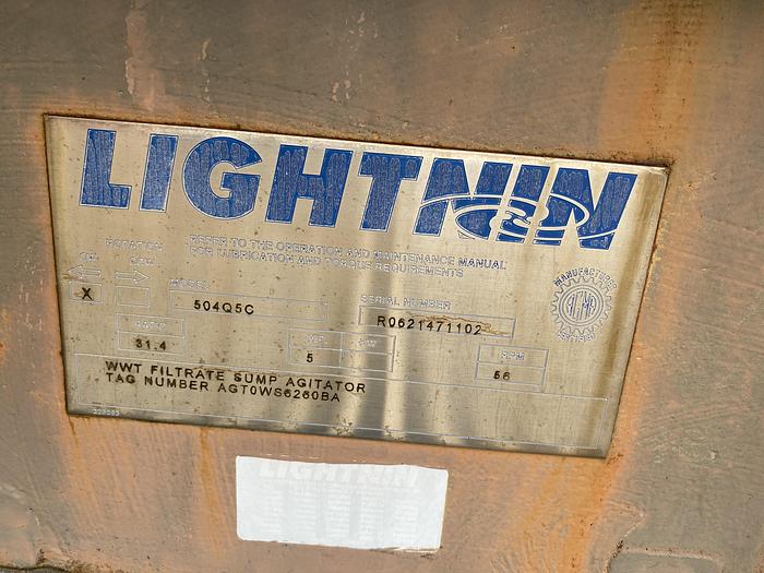 Used Used Lightnin Right-Angle Drive (CW).  Model 504Q5C