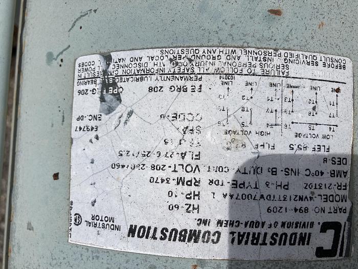 Used Used Cleaver Brooks CB Packaged firetube HW Boiler. Model CB/200250125